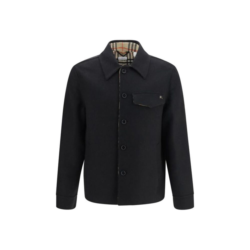 Burberry Men Herringbone Wool Jacket